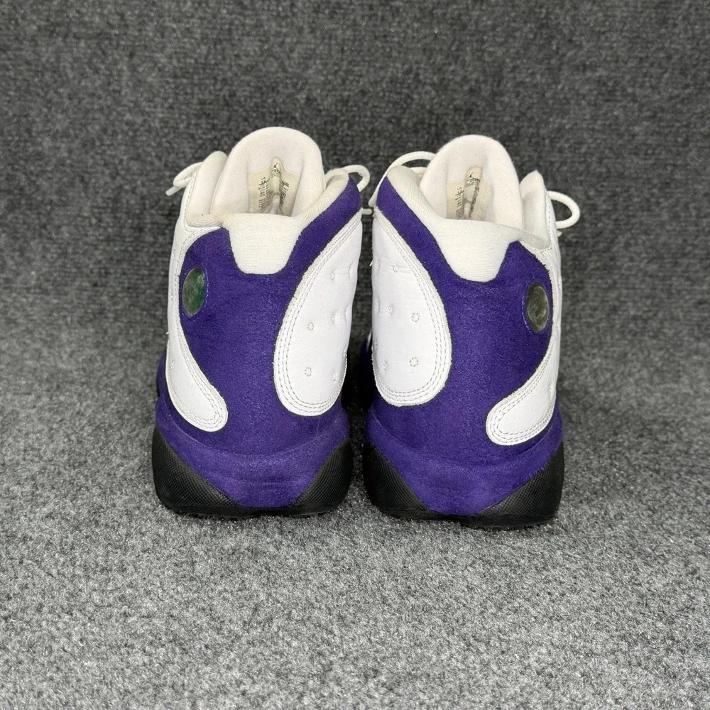 Jordan 13 Retro Shoes Men's 12 White Purple Lakers Athletic Hooping‎ Sneakers